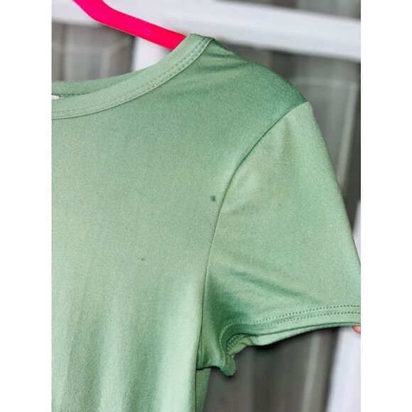 Morning Kisses New York Women’s Size Medium Honeydew Tiered Mini Swing Dress - Picture 3 of 10